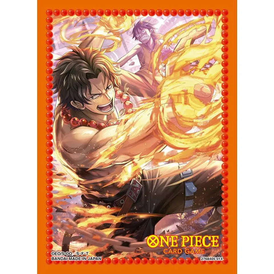 One Piece TCG: Oficial Sleeves 10 - Portgas D. Ace  1