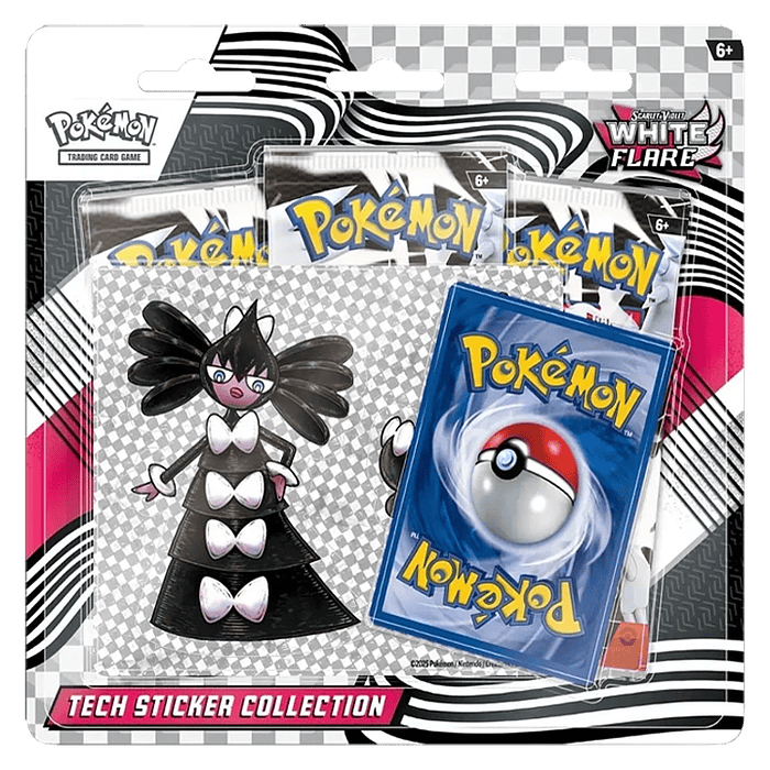 Scarlet & Violet - White Flare - Tech Sticker Collection (Español) 