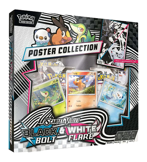 Scarlet & Violet - Black Bolt White Flare - Unova Poster Collection (Inglés) 