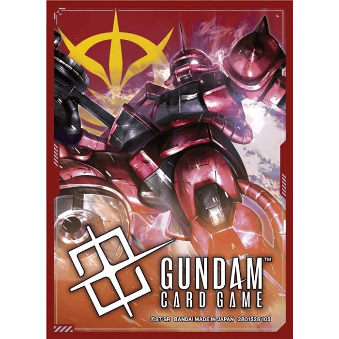 Gundam Card Game: Official Card Sleeve 01 - Char's Zaku II / Zeon 