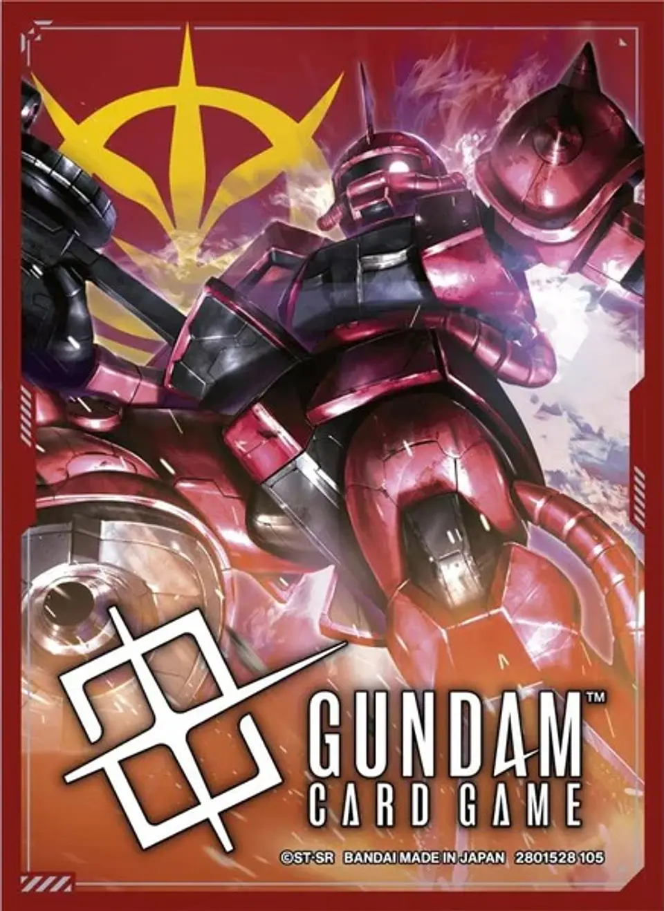 Gundam Card Game: Official Card Sleeve 01 - Char's Zaku II / Zeon  1