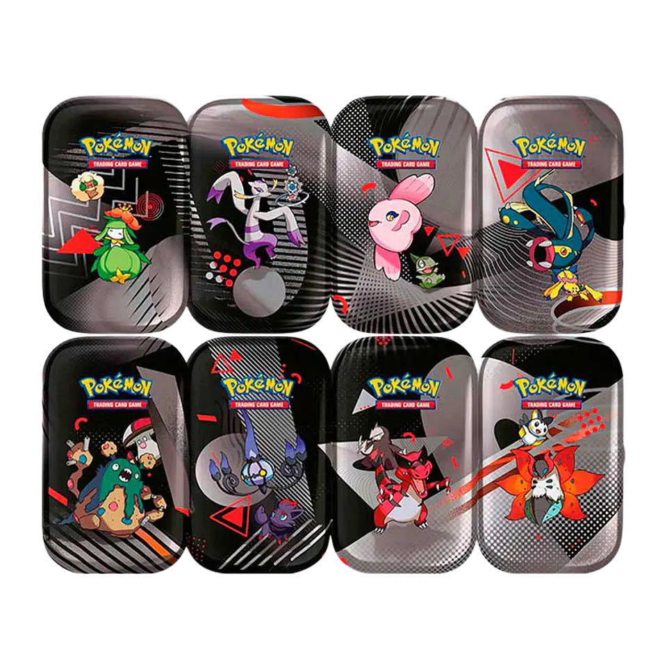 Scarlet & Violet - Black Bolt & White Flare - Unova Mini Tin (Español)  1