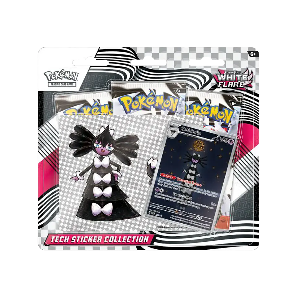 Scarlet & Violet - White Flare - Tech Sticker Collection (Inglés)  1
