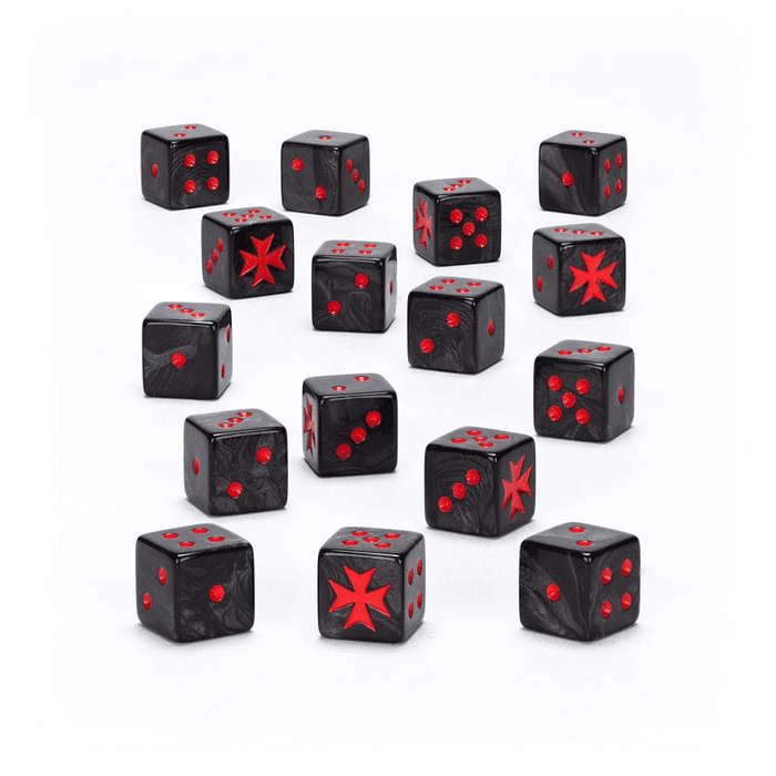 Set de Dados 40K: Black Templars  2