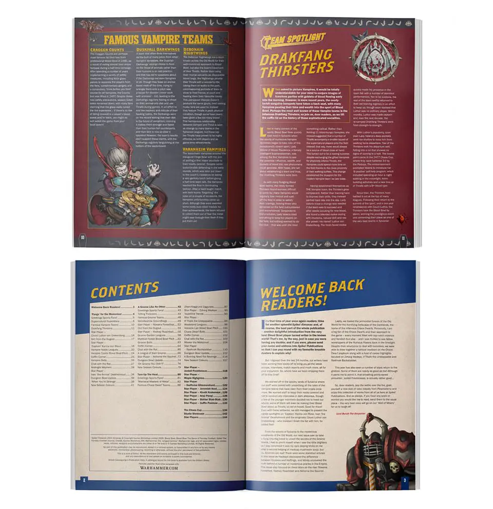 Blood Bowl: Spike! Presents 2024 Almanac!  2