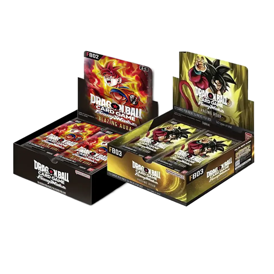 Caja de Sobres Dragon Ball Super FW: Blazing Aura (FB02) + Raging Roar (FB03) 1