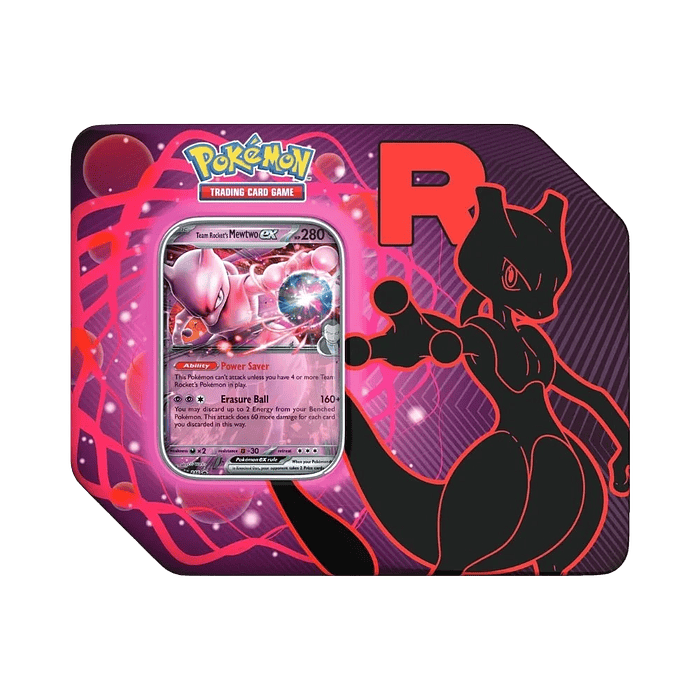 Team Rocket Tin Case (Mewtwo Ex)(Inglés)