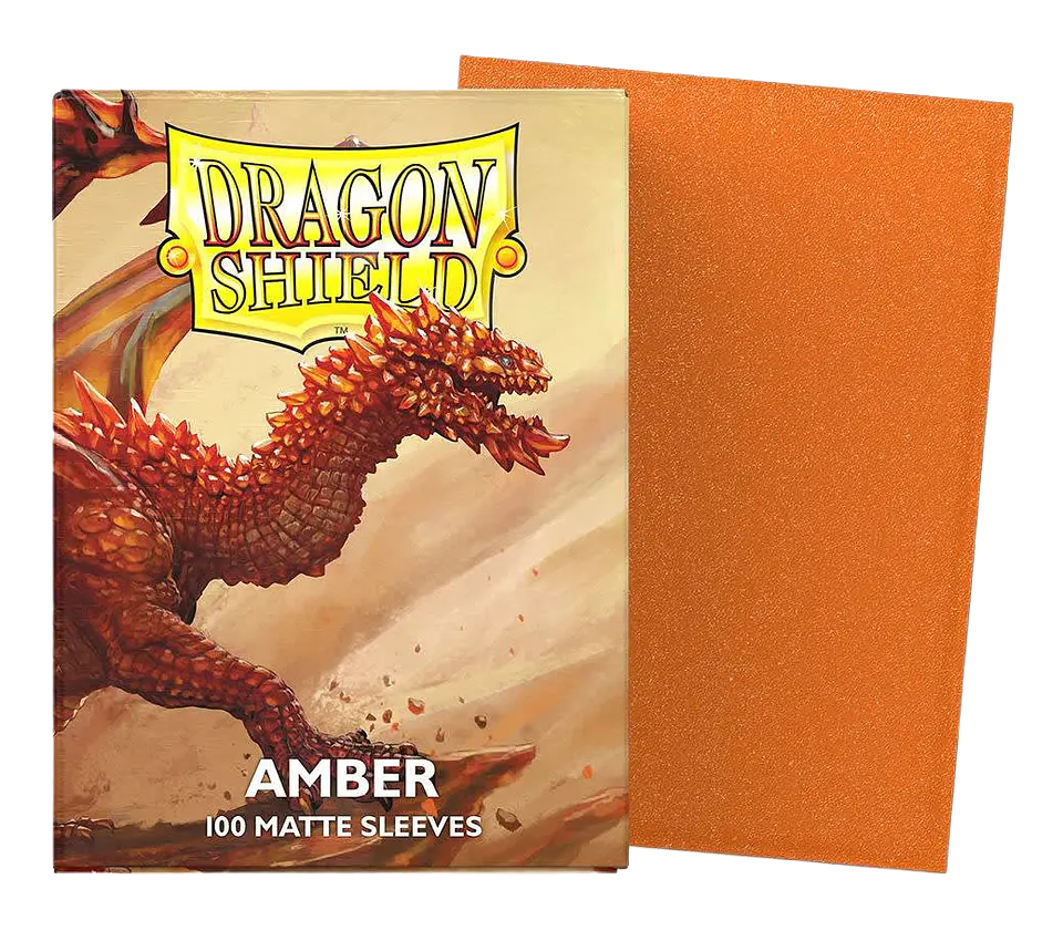 Protectores Dragon Shield Matte - Amber (x100)  1