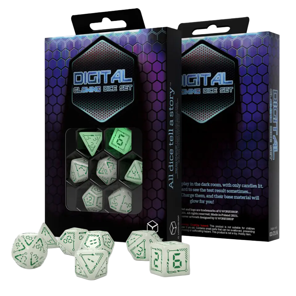 Set de Dados Digital Glowing  1