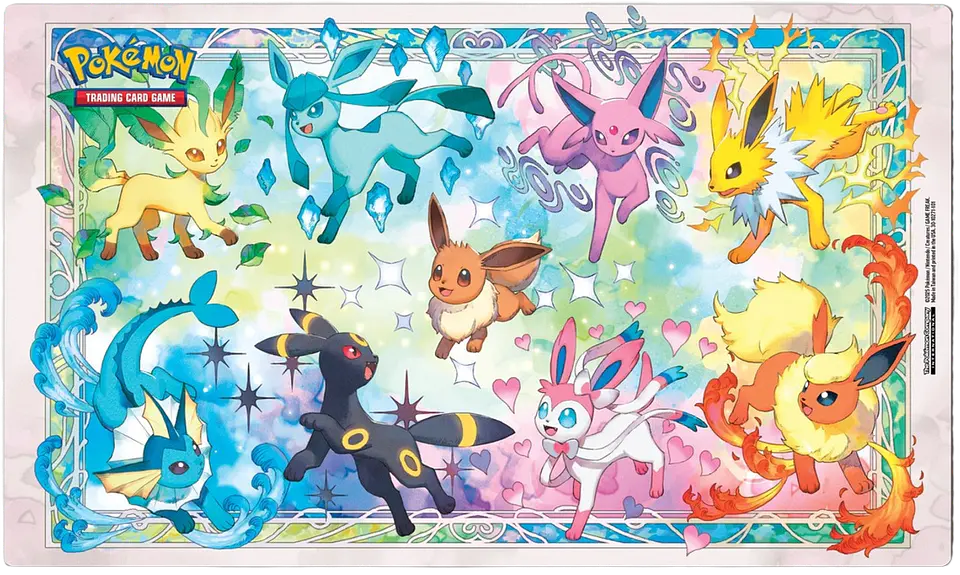 Pokemon Tcg: Prismatic Evolutions - Playmat Eeveelutions  1