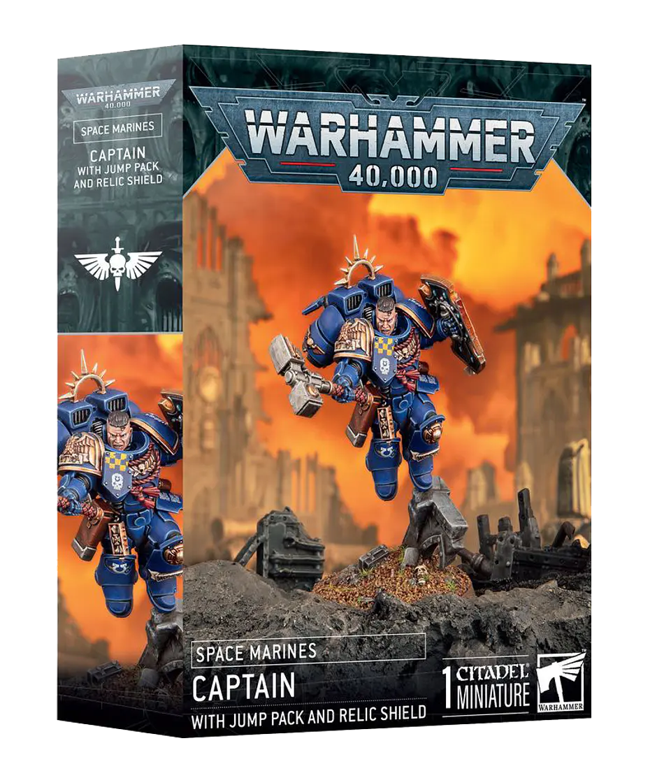 Space Marines: Captain with Jump Pack and Relic Shield  1