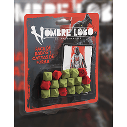 Juego de Dados y Cartas de Forma - Hombre Lobo El Apocalipsis 5.ª Edición 