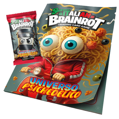 Italian Brainrot Trading Card Game Album + Sobre 