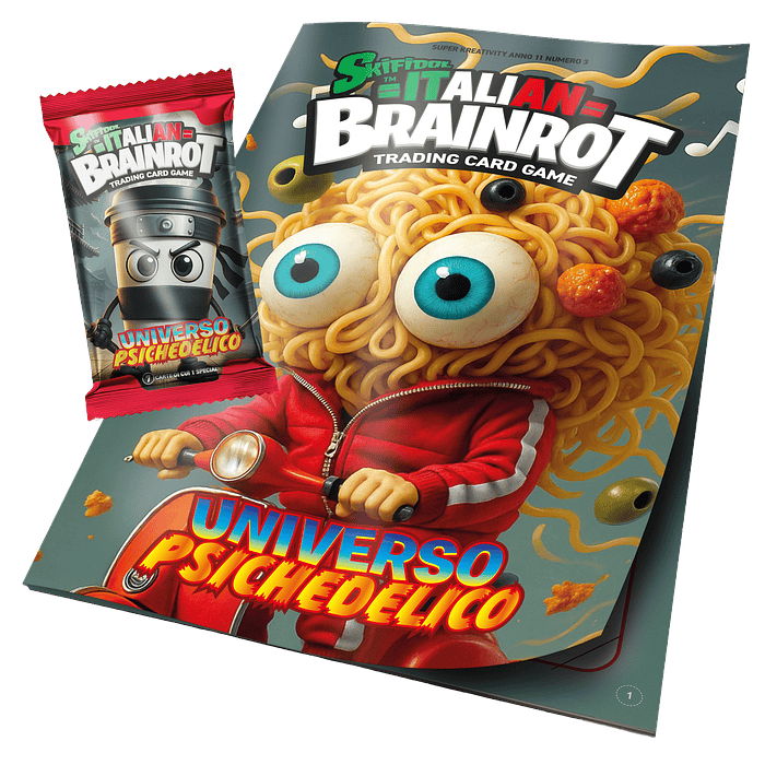 Italian Brainrot Trading Card Game Album + Sobre 