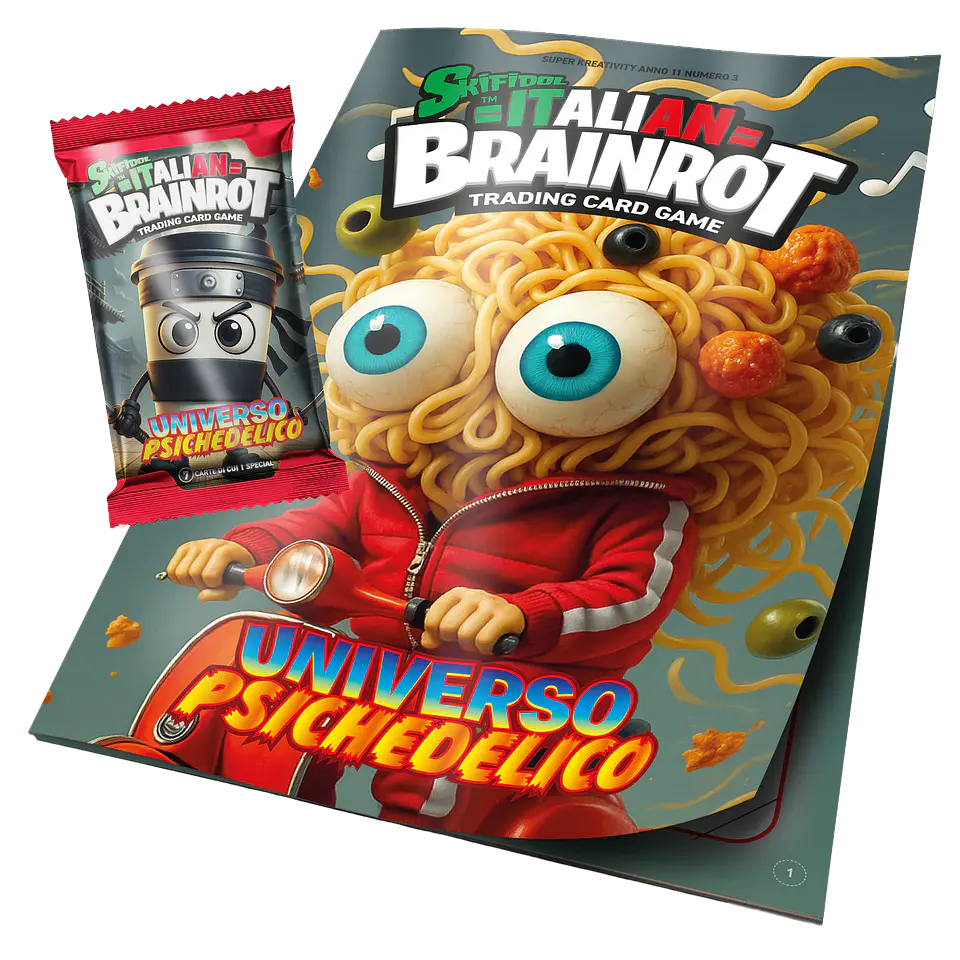 Italian Brainrot Trading Card Game Album + Sobre  1