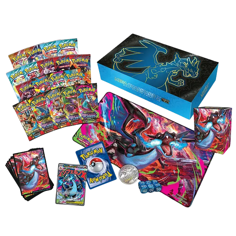 Pokemon TCG: Mega Charizard X Ex - Ultra Premium Collection (Español)  2