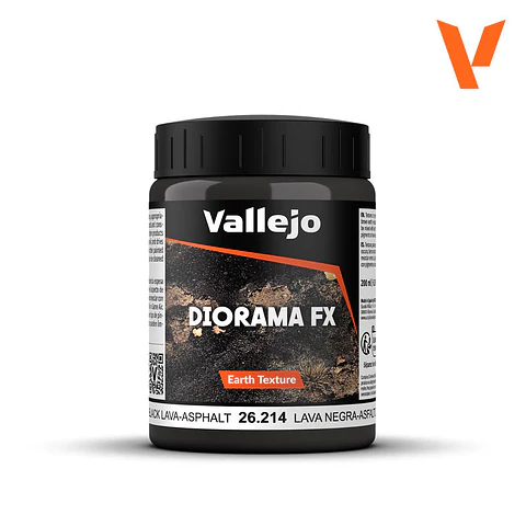 Diorama Effects: Textura de Tierra Lava Negra-Asfalto - Black Lava-Asphfalt 