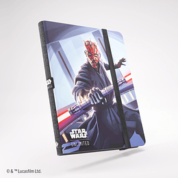 Carpeta Gamegenic Star Wars Unlimited 18 Bolsillos - Qui-Gon Jinn / Darth Maul 