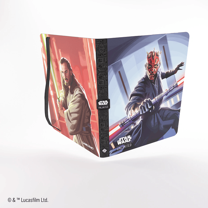 Carpeta Gamegenic Star Wars Unlimited 18 Bolsillos - Qui-Gon Jinn / Darth Maul  2