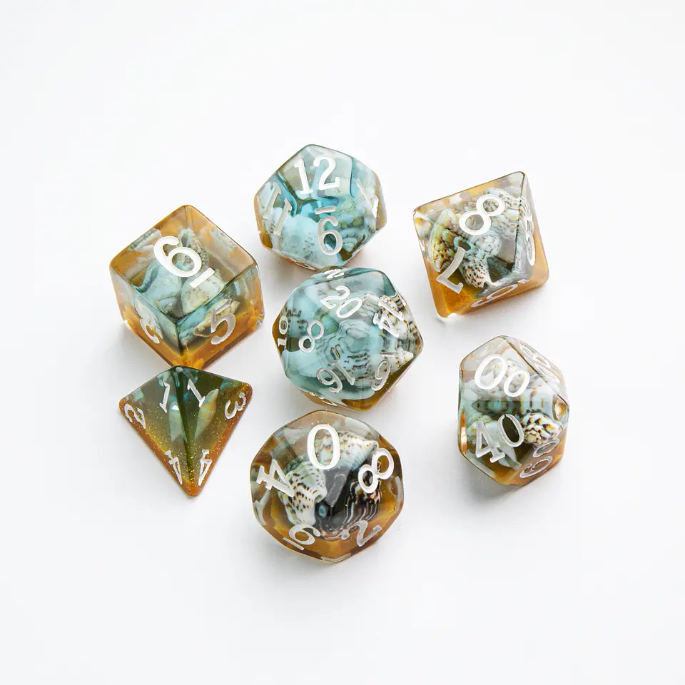 GG Embraced Series - Summer Time RPG Dice set 7 pcs  2