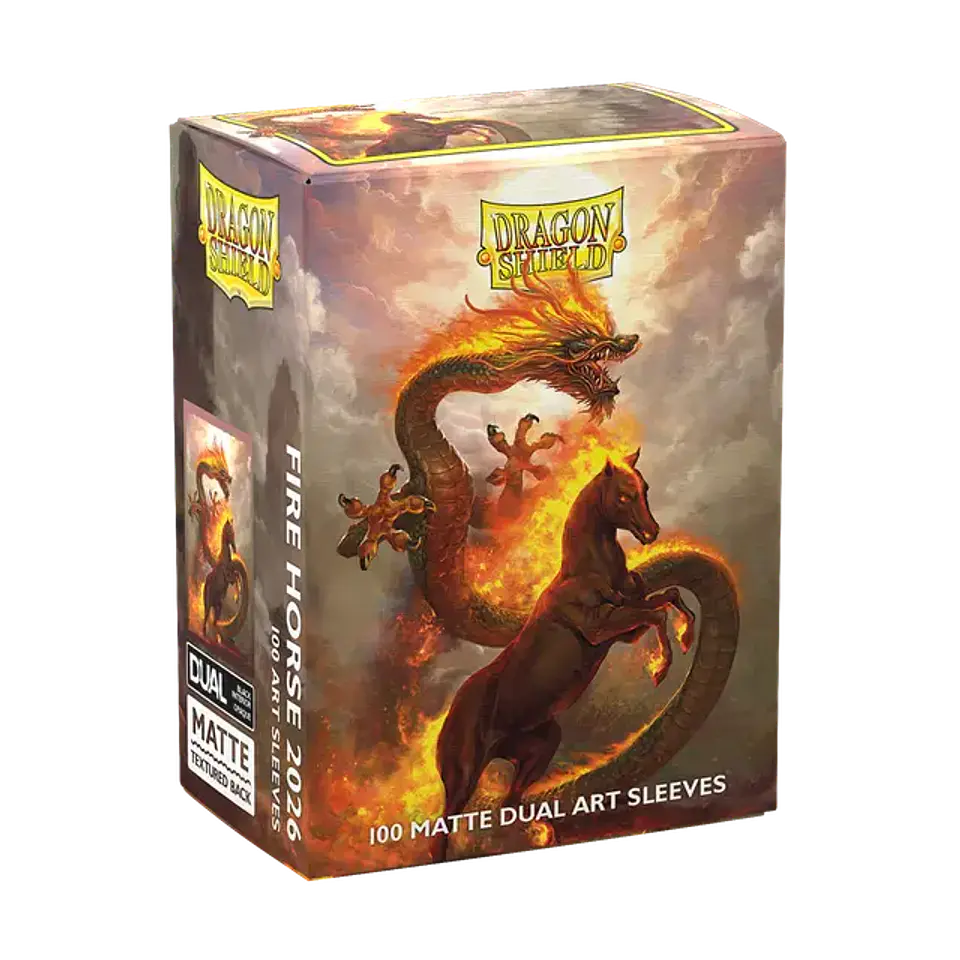 Protectores Dragon Shield Matte Dual Art - Fire Horse 2026  2