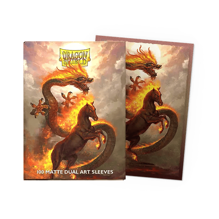 Protectores Dragon Shield Matte Dual Art - Fire Horse 2026  1