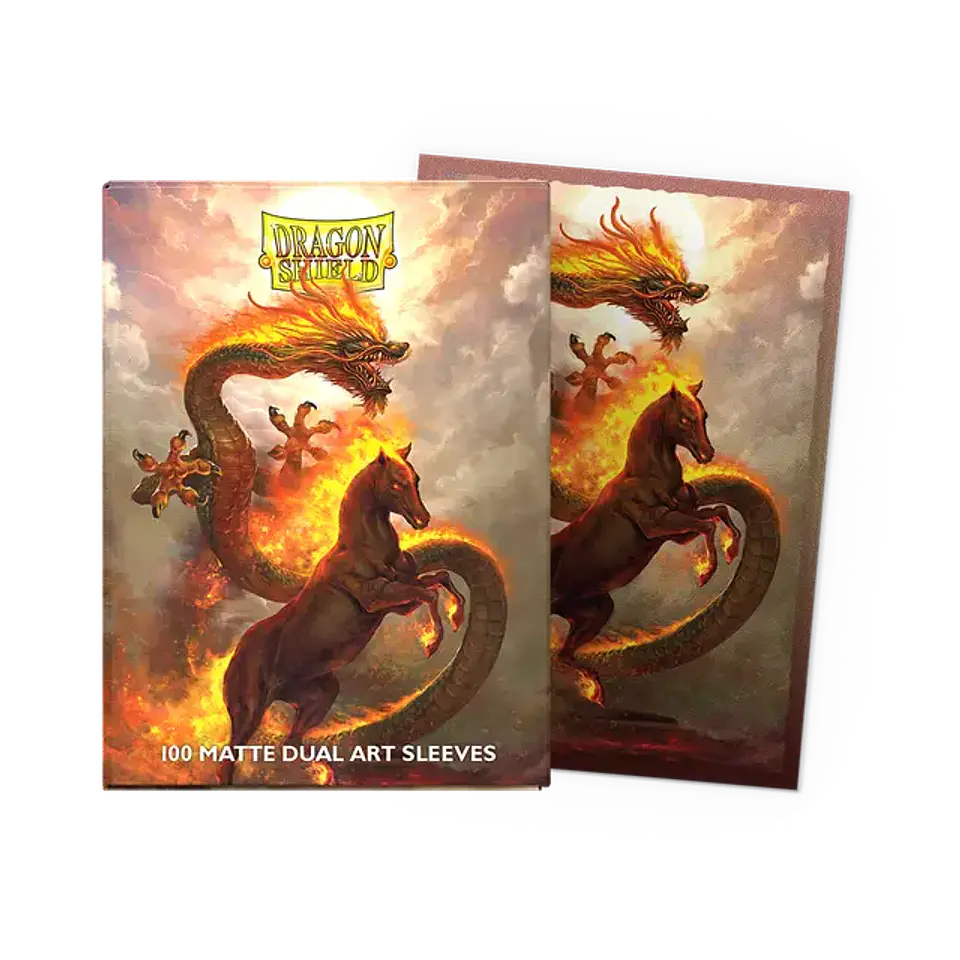 Protectores Dragon Shield Matte Dual Art - Fire Horse 2026  1