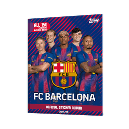 Albúm Barcelona completo a pegar 150 Stickers Topps 