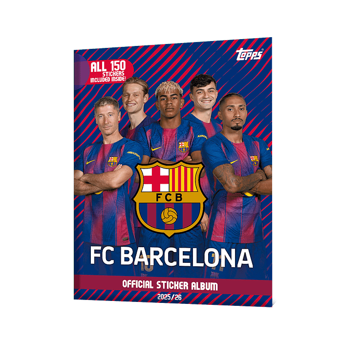 Albúm Barcelona completo a pegar 150 Stickers Topps  1