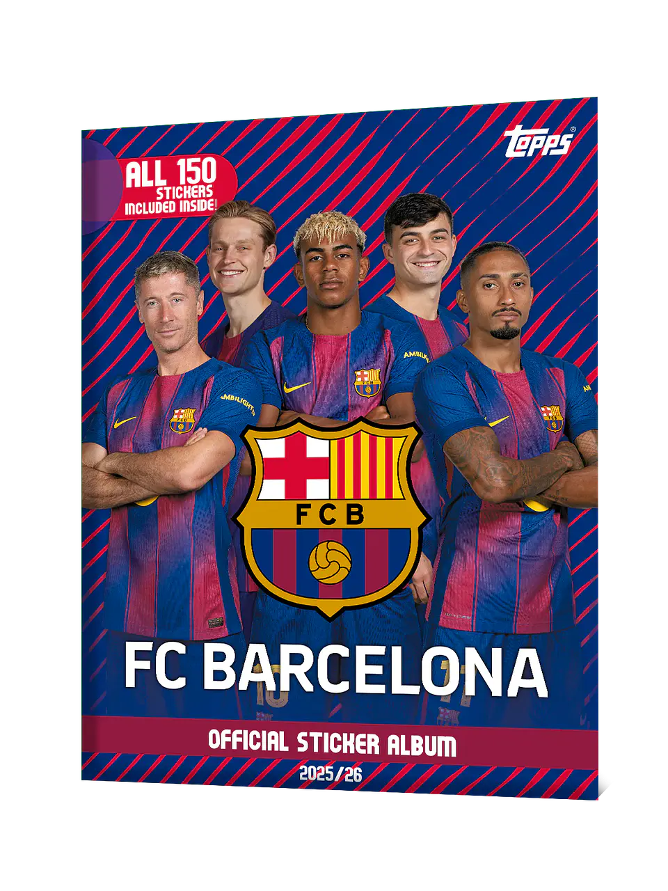 Albúm Barcelona completo a pegar 150 Stickers Topps  1
