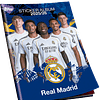 Albúm Real Madrid completo a pegar 150 Stickers Topps  1