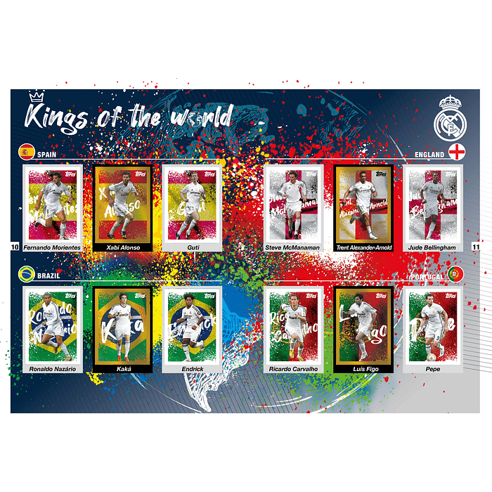 Albúm Real Madrid completo a pegar 150 Stickers Topps  4