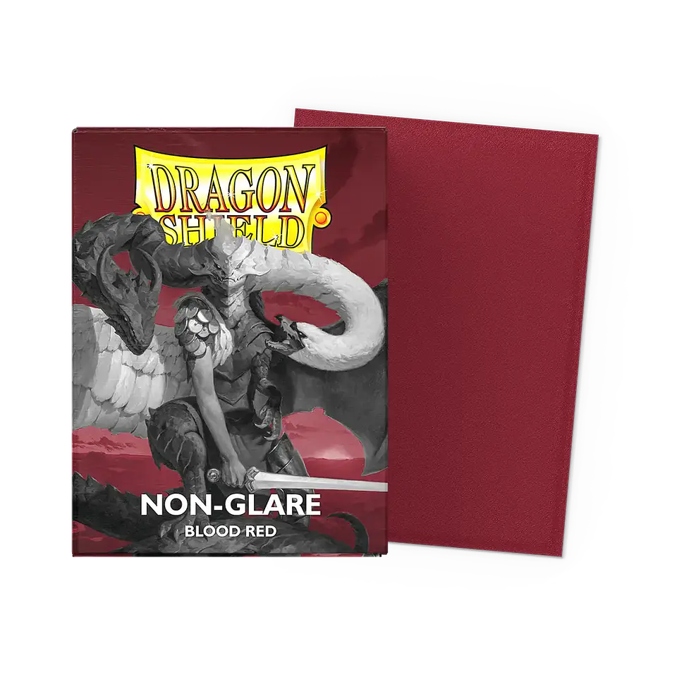 Protectores Dragon Shield Matte - Non-Glare Blood Red (x100)  1