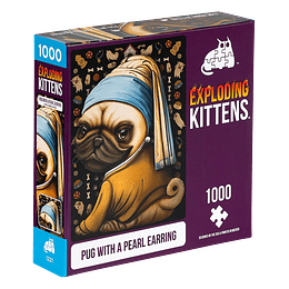 Exploding Kittens Pug With A Pearl 1000 Pzas Puzzle 