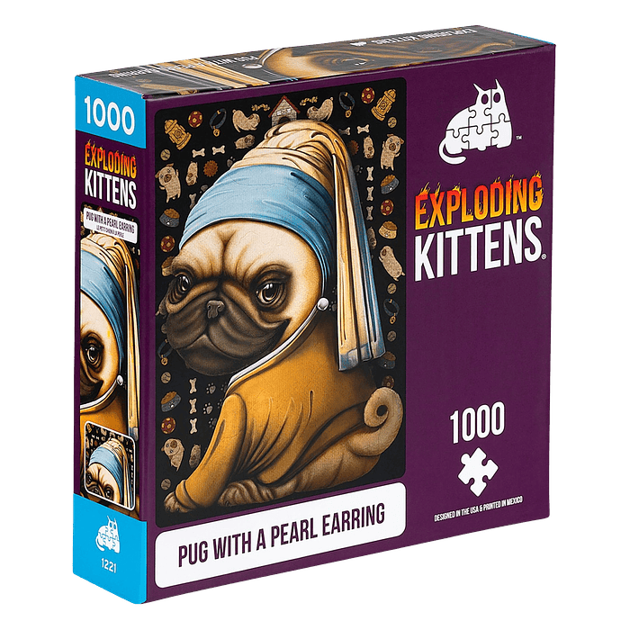 Exploding Kittens Pug With A Pearl 1000 Pzas Puzzle 