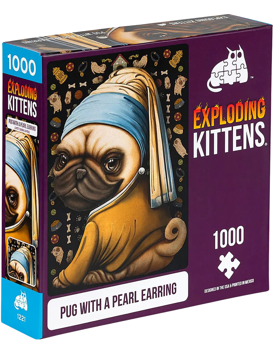 Exploding Kittens Pug With A Pearl 1000 Pzas Puzzle  1