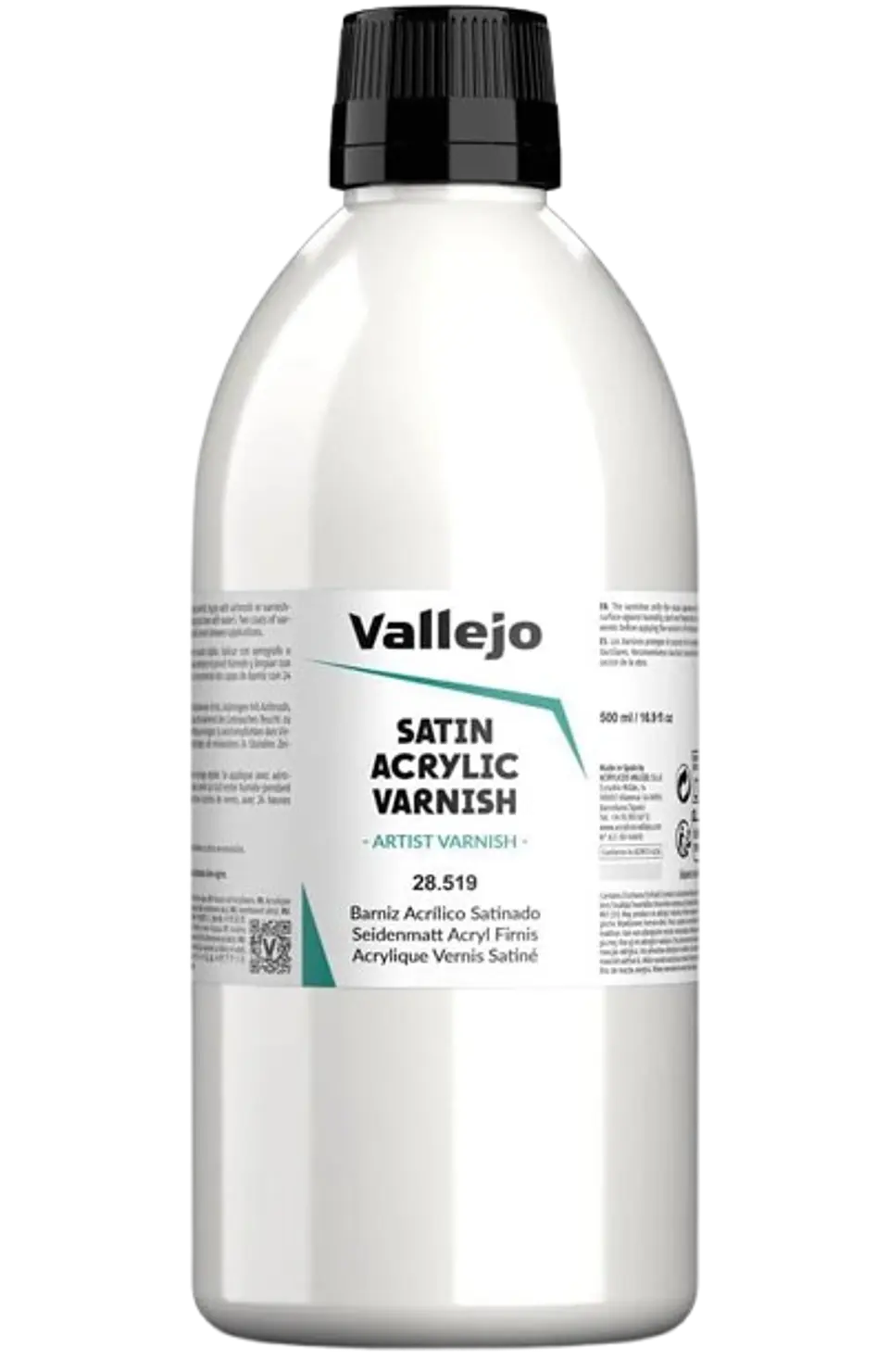 Barniz Acrílico Satinado - Satin Acrylic Varnish (500ml)  1