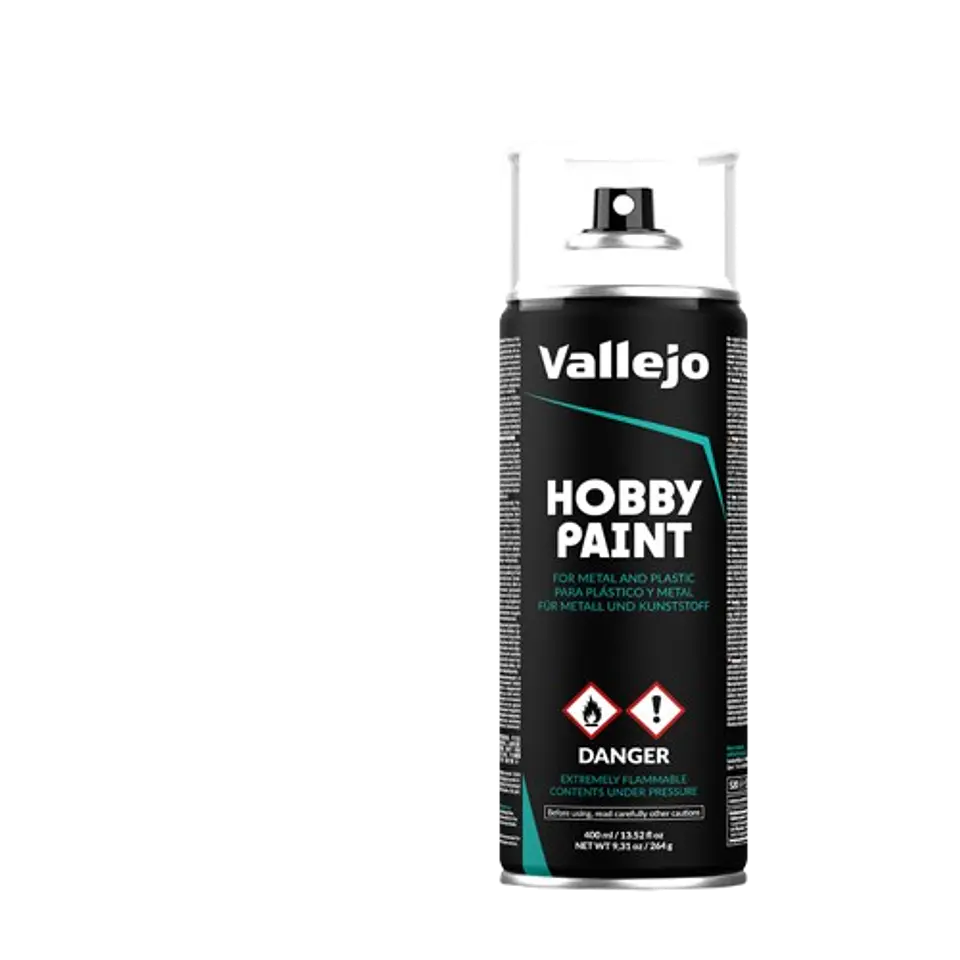 Primer: Hobby Paint- BasicAerosol- White, 400 ml. 1