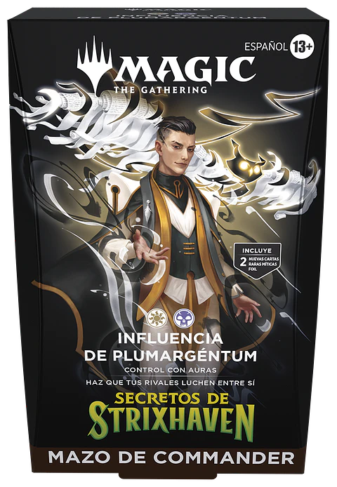 Mazo commander Secrets of Strixhaven - Silverquill Influence (Español) 