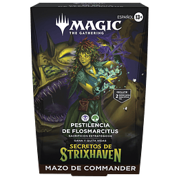 Mazo commander Secrets of Strixhaven - Whiterbloom Pestilence (Español) 