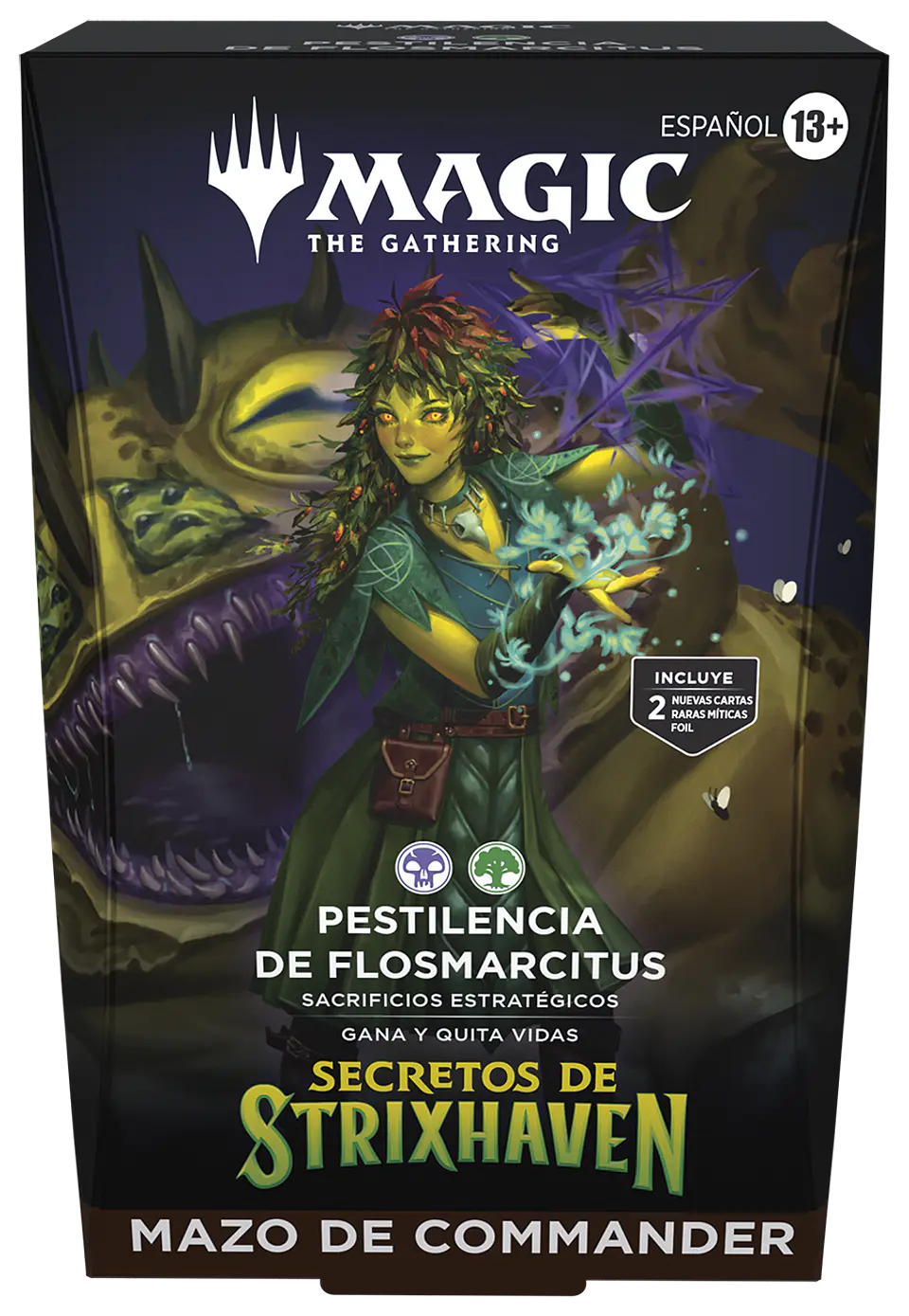 Mazo commander Secrets of Strixhaven - Whiterbloom Pestilence (Español)  1