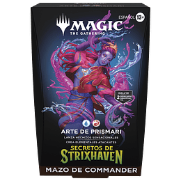 Mazo commander Secrets of Strixhaven - Prismari Artistry (Español) 