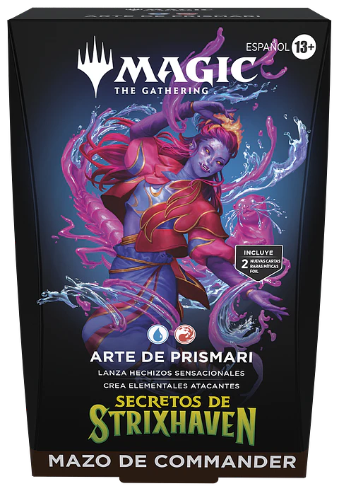 Mazo commander Secrets of Strixhaven - Prismari Artistry (Español) 