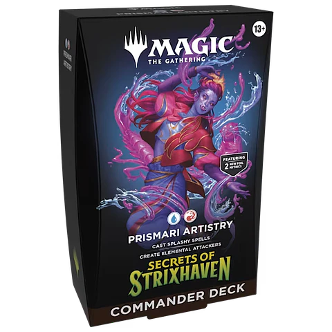 Mazo commander Secrets of Strixhaven - Prismari Artistry (Inglés) 