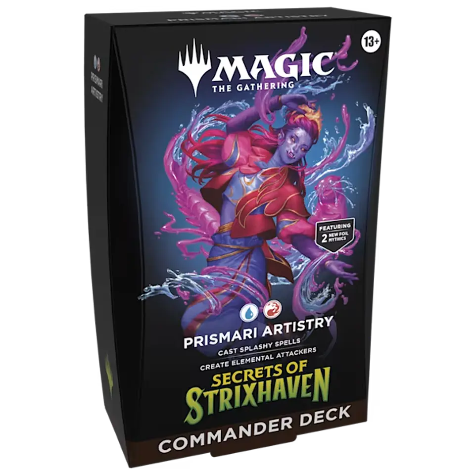 Mazo commander Secrets of Strixhaven - Prismari Artistry (Inglés)  1