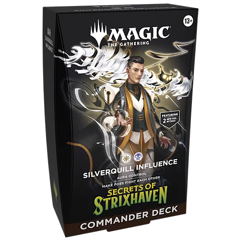 Mazo commander Secrets of Strixhaven - Silverquill Influence (Inglés) 