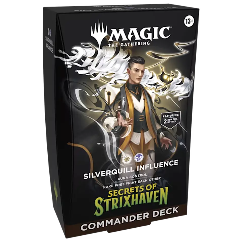 Mazo commander Secrets of Strixhaven - Silverquill Influence (Inglés)  1