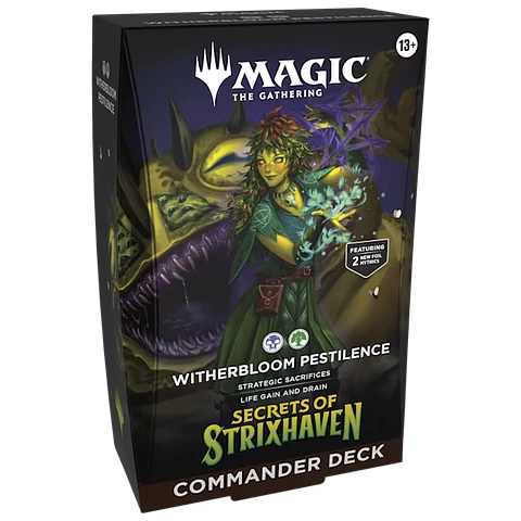 Mazo commander Secrets of Strixhaven - Witherbloom Pestilence (Inglés) 