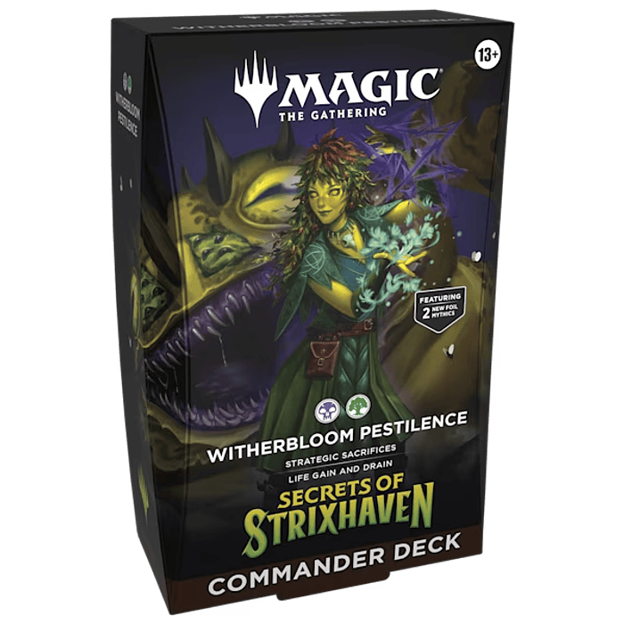 Mazo commander Secrets of Strixhaven - Witherbloom Pestilence (Inglés) 