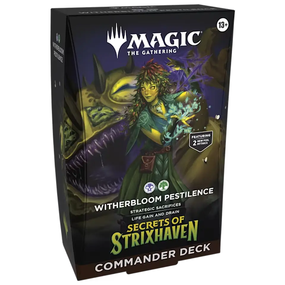 Mazo commander Secrets of Strixhaven - Witherbloom Pestilence (Inglés)  1